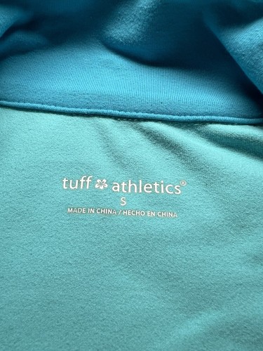 Tuff Athletics Zip Up Workout Jacket Women's Size Small Teal - Picture 2 of 7