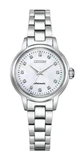 Citizen PR1030-57D Mechanical Automatic Diamond Markers Pearl Dial Women Watch
