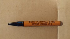 Vintage Advertising Pen ''First Nation Bank''Mt. Vernon, NY MADE IN USA parts