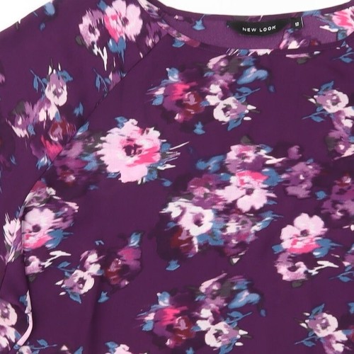 New Look Womens Purple Polyester Blend Blouse Size 12 - 第 7/12 張圖片