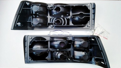 PORSCHE 924 944 CARRERA GT TURBO CABRIO SMOKED BLACK TAILLIGHTS LIGHTS BLACK - Picture 4 of 6