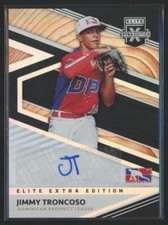 2020 Panini Elite Extra Edition Jimmy Troncoso Auto Dominican Prospect League