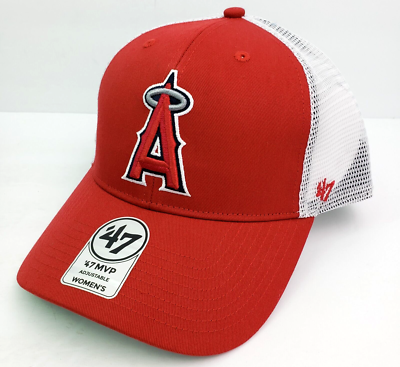 47 MLB Los Angeles Angels Branson MVP Womens OS Red White Trucker