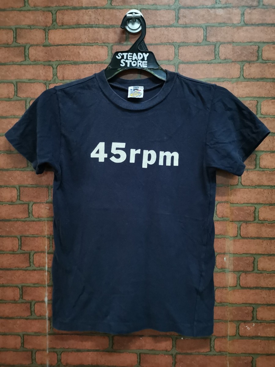 VINTAGE 45RPM JAPAN BIG LOGO SPELL OUT T SHIRT S -NOT VISVIM 