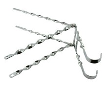 VintageLowrider Single Flat Twisted Continental Spare Kit Chrome 24"/26" Bicycle