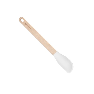 Small Silicone Spatula with Natural Handle Heat-Resistant Cooking Tool