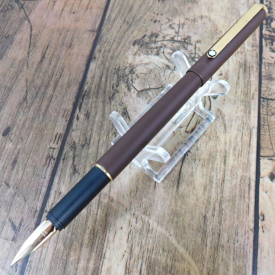 PLUMA ESTILOGRÁFICA MONTBLANC NOBLESSE MARRÓN VINTAGE ALEMANIA CON CAJA A275 Foto 4 de 4