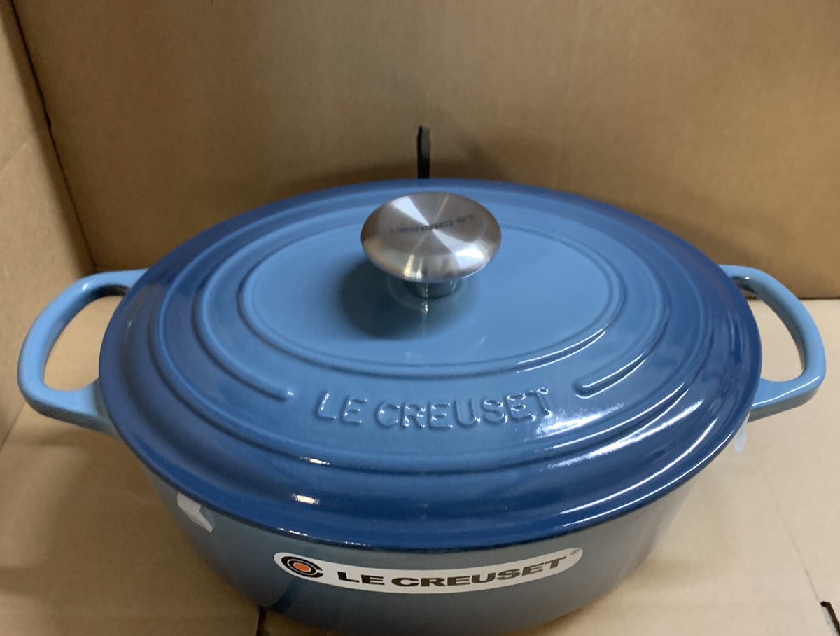 Le Creuset Signature Cast Iron 27cm Oval Casserole - Marine (New