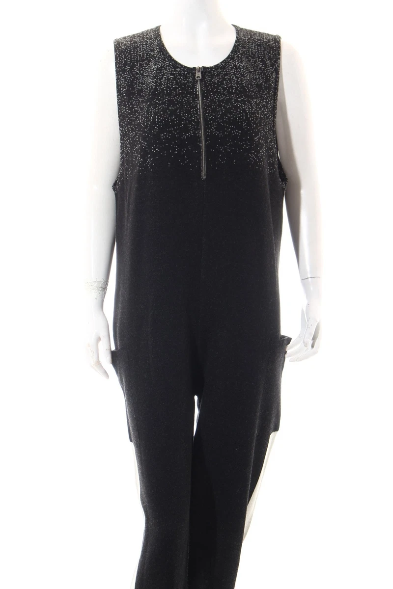 BENETTON Tuta Donna Taglia IT 42 nero bianco stile stravagante eBay