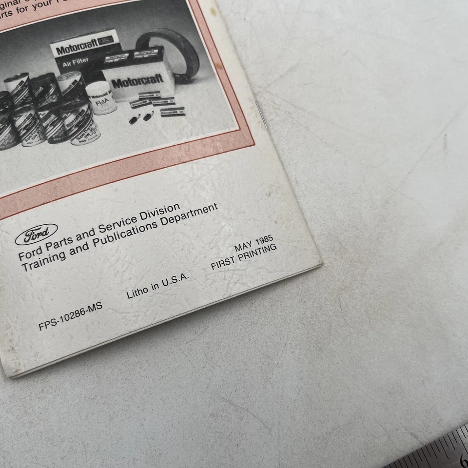 Ford Mercury 1986 vintage registro de registro de registro de programa de mantenimiento de propietarios de automóviles de pasajeros Foto 3 de 3