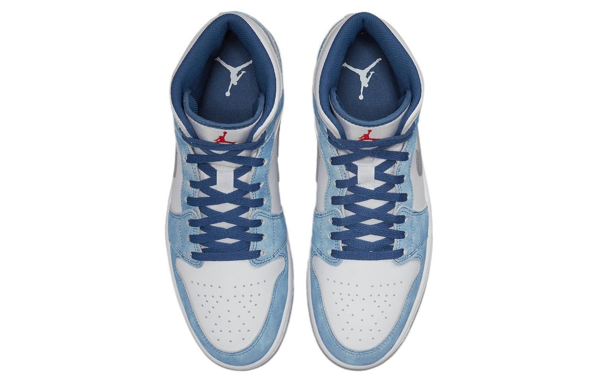 靴 NIKE AIR JORDAN 1 MID SE DN3706-401 Nike Air Jordan 1 Mid SE White Hyper Royal Red DN3706-401 US