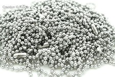 LOT 10 PCS HIGH QUALITY STAINLESS STEEL BALL CHAIN NECKLACES 30" - 2.4MM BEAD
