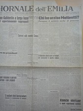 1947-GIORNALE DELL'EMILIA-PROCESSO DELITTO GIACOMO MATTEOTTI-25 gennaio
