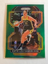 Katie Lou Samuelson - 2022 Prizm WNBA Prizms Green Insert Card