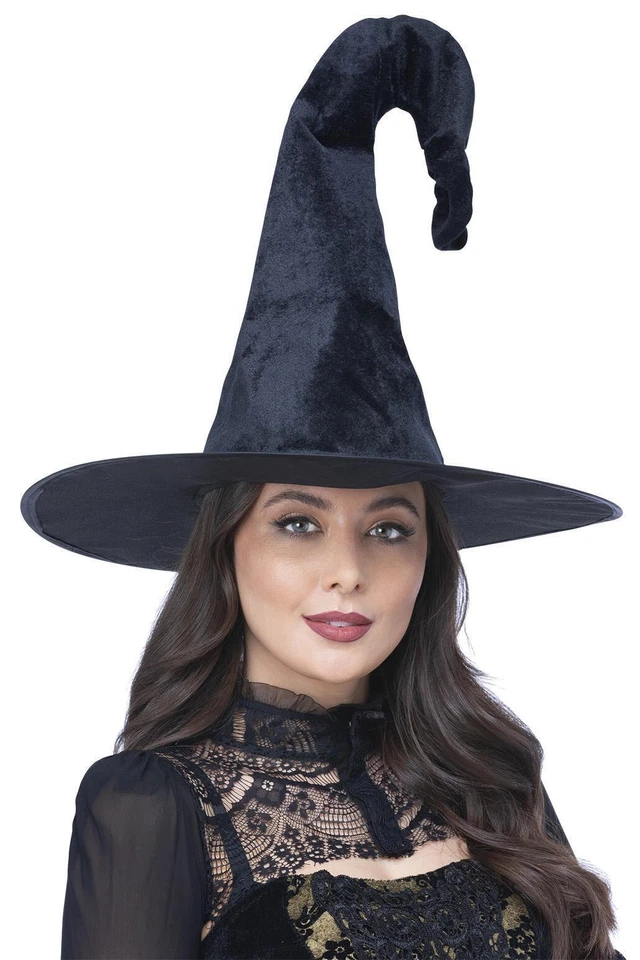 Smiffys Gothic Hexen Hut Damen Halloween Hexenhut Faschingskostüm Accessoire - Bild 1 von 1