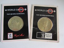 The Royal Mint WWF World Savers medals Jaguar (1989) & Elephant (1990)