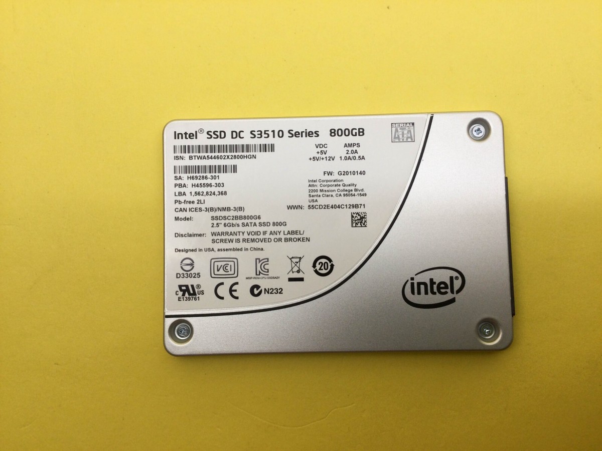Intel DC S3510 Series 800GB SATA 6Gb/s 2.5in Internal SSD