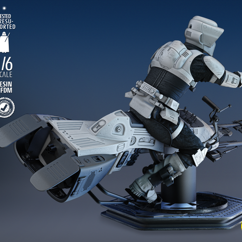 Stormtrooper Explorer Resina Modelo Kit Sin Pintar Impresión 3D - Imagen 6 de 8