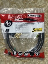 Certified Appliance Accessories 4  Dryer Cord 4 PRONG 30 Amp 125/250 Volt 10/4
