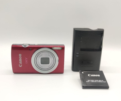 Canon Digital Camera PowerShot ELPH 135 IXY 120 Red 8x 16MP