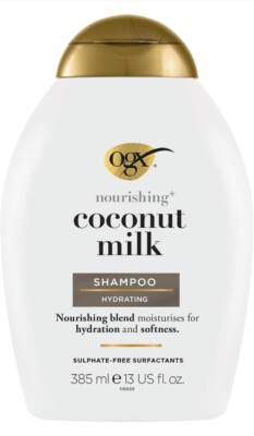 OGX Coconut Milk Shampoo (385ml), Feuchtigkeitsspendend - GRATIS AM NÄCHSTEN TAG -