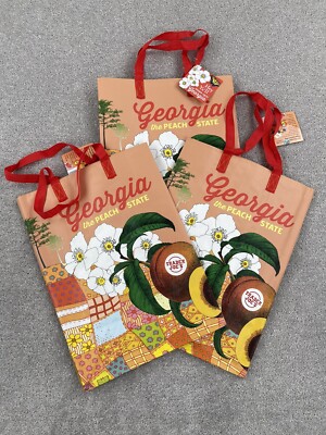 Trader Joes Georgia 2024 Reusable Tote Bag Peach State