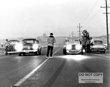 AMERICAN GRAFFITI 55 CHEVY 32 DEUCE COUPE HOT ROD DRAG RACE  8X10 PHOTO (EP-535)