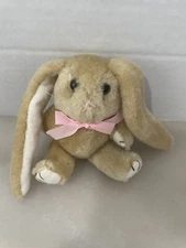 Wangs International Plush Miniature Bunny Rabbit Pink 4.5” Jointed Easter