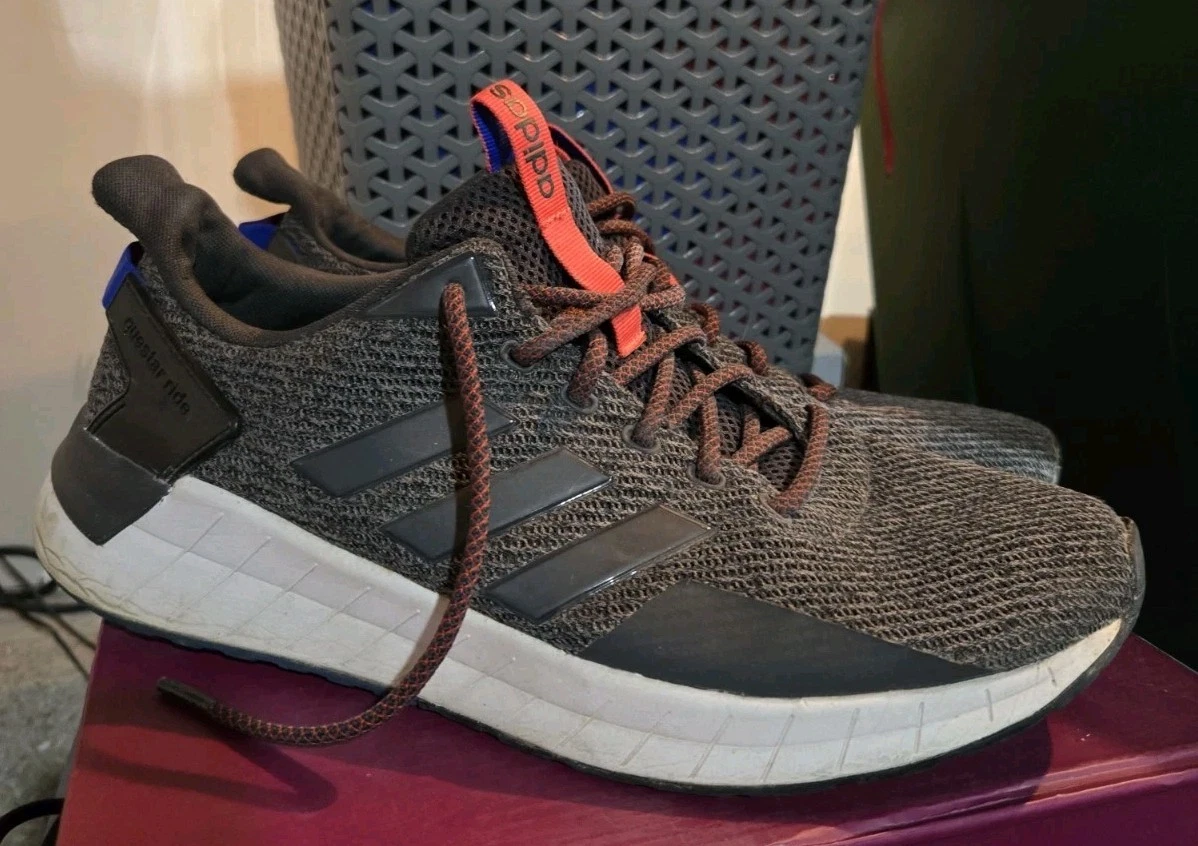 Adidas Questar Ride Mens Size 10 Running Shoes Triple Black Carbon B96428 adidas Questar Ride Carbon for Sale | Authenticity  main image 2