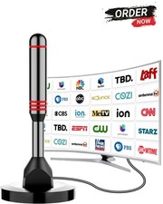 Digital TV Antenna for Smart TV Indoor  2025 HD Antenna with Strong Magnetic Base