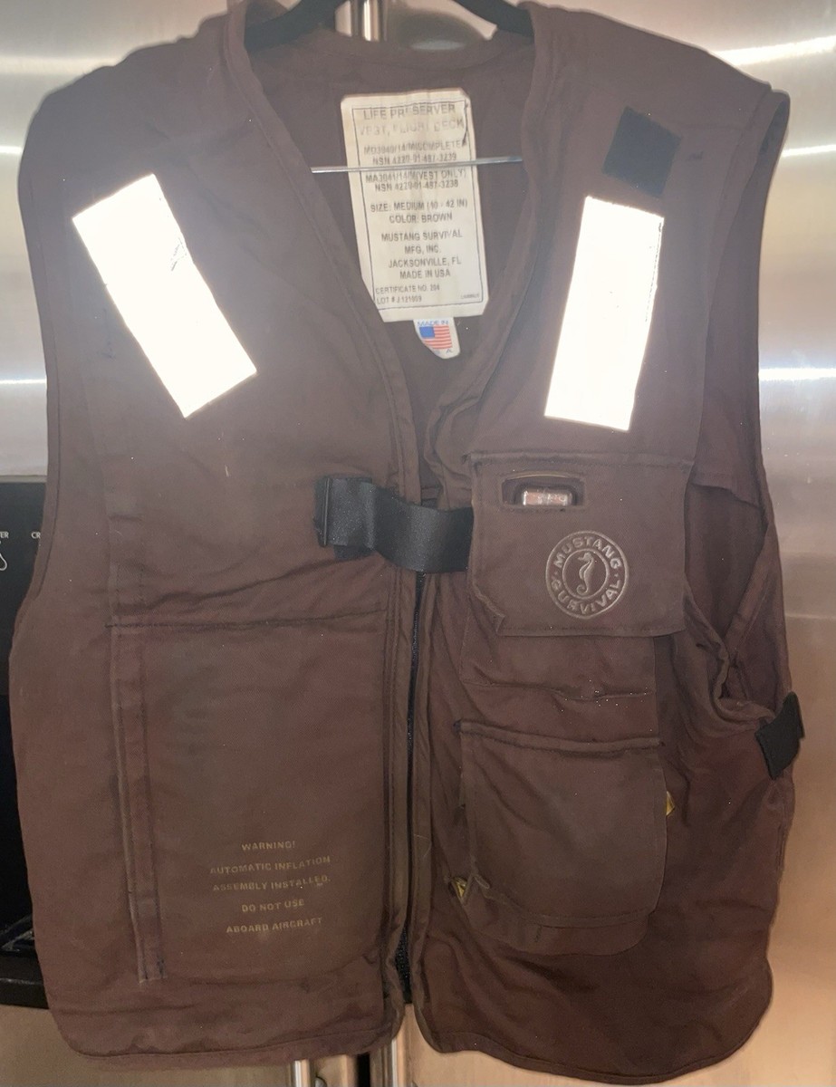 米軍　ライフジャケット　LIFE PRESERVER VEST　FLIGHT　M Vest-Type Life Preserver | Mustang Survival USA – Mustang