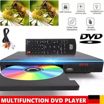2026 NEU CD DVD Spieler mit  USB AV Anschluss mit Fernbedienung für TV Player ~