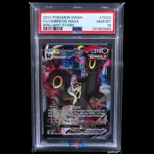 PSA 10 POKEMON 2022 FA UMBREON VMAX #TG23 SWSH BRILLIANT STARS TG23/TG30