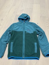 Patagonia Shelled Synchilla Snap T Hoody Mens Sz M Red Full Zip Fleece