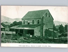 c1910 The Old Mill Niles California CA Fremont Polychrome Postcard