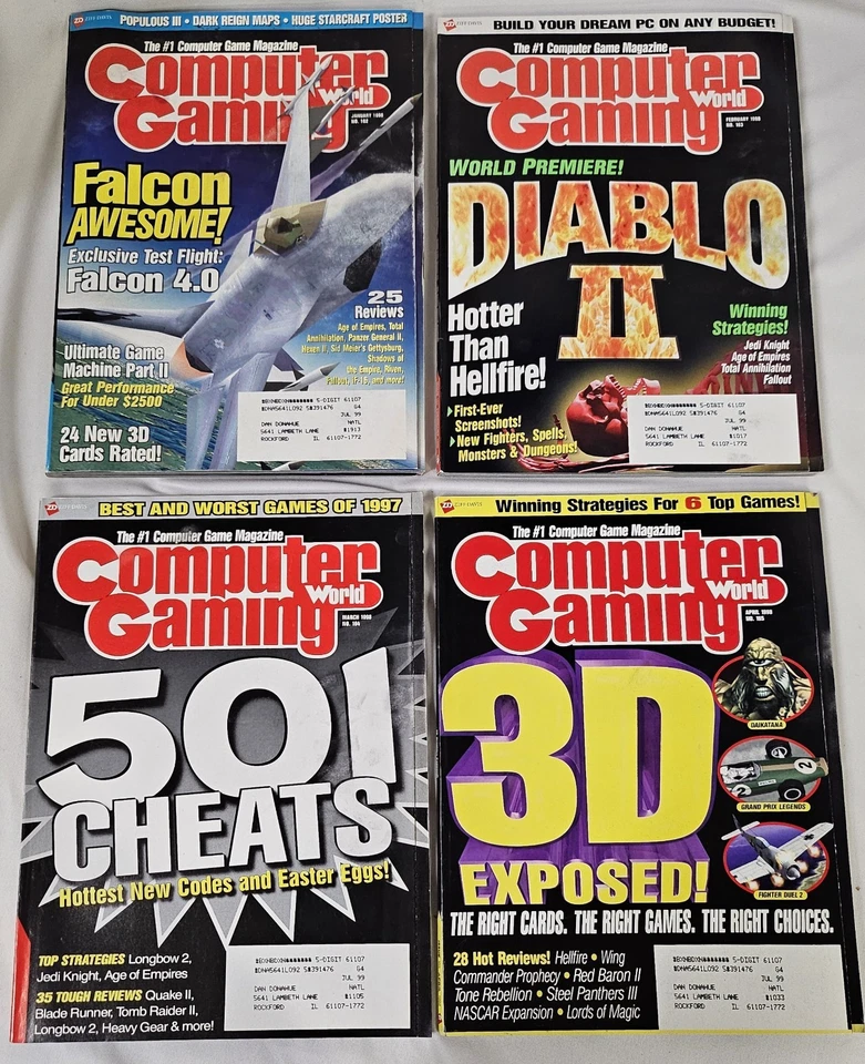 Computer Gaming World Magazine Complete Year 1998 Issues 162-173 VTG PC News - Image 2 of 4