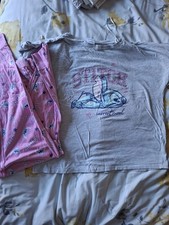 Ladies Tesco Disney Stitch Pyjamas UK Size 8-10