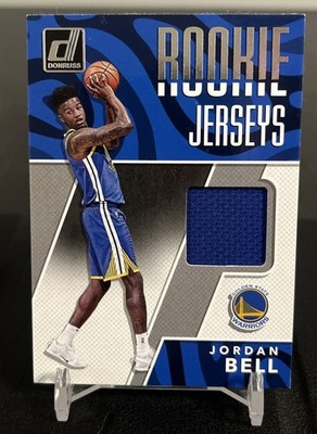 2017-18 Panini Donruss- Rookie Jerseys Jordan Bell #RJ-JB1 Golden State Warriors