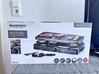 NEU OVP Raclette Grill Tischgrill FüR 8 Personen Antihaft Beschichtet 1300 Watt