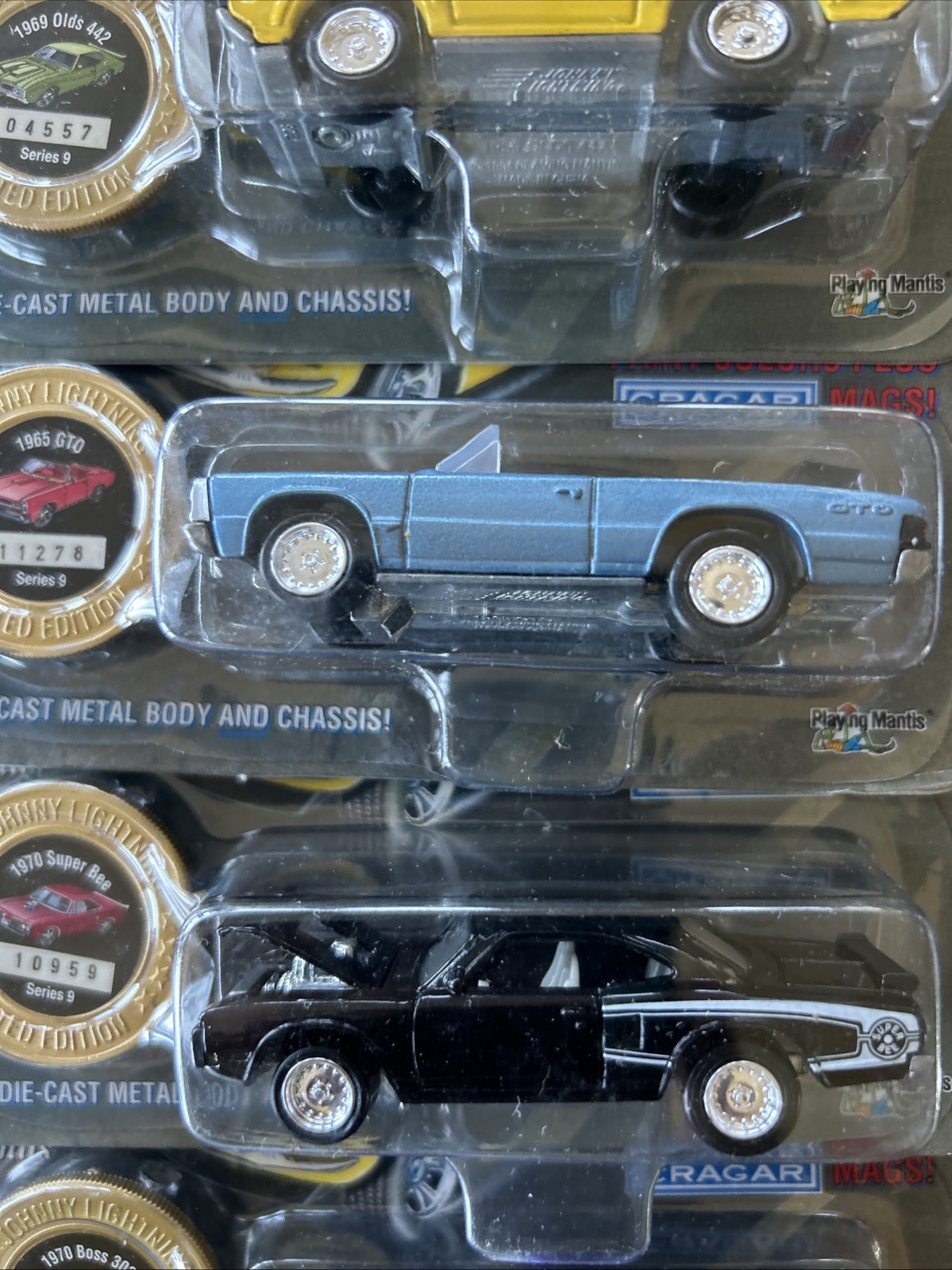 Complete Set of 10 Johnny Lightning 1/64 Muscle Cars Cruisin' the Strip Series 9