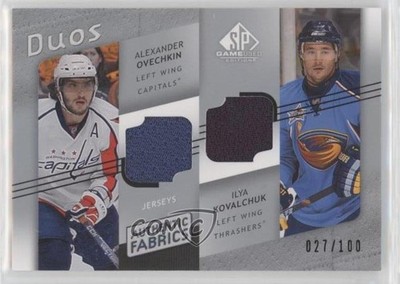 2008-09 SP Game Used Edition 27/100 Alex Ovechkin Alexander Ilya Kovalchuk nv3