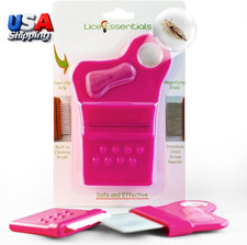 Lice Essentials Stainless Steel Treatment Comb with Grooved Teeth & 5X Magnifyi