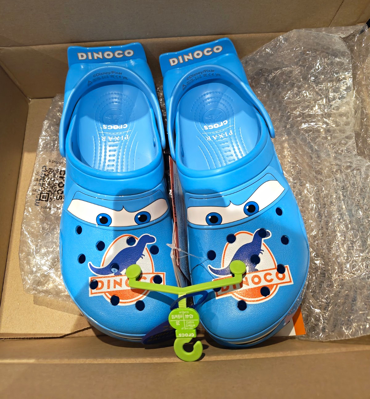 Crocs Crocband Disney Pixar Cars Lightning McQueen Dinoco Blue UK 9