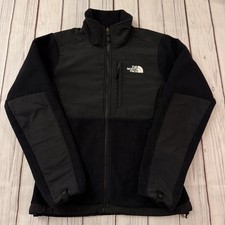 The North Face Denali Jacket Womens Size XS Black Fleece Full Zip Nylon Panels