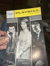 VTG PLAYBILL HELEN HAYES THEATRE PROGRAM 1962 MARY MARY BARBARA BEL GEDDES