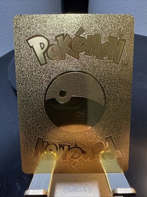 Pokémon Mewtwo GX 300hp Gold Foil Fan Art Collector Card | eBay