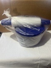 Tupperware Kids Mini Baking Set New-BLUE 8 3/4C Bowl, Measuring Cup Pin Spatula