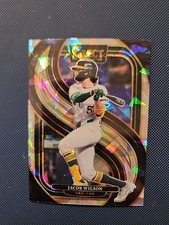 2025 Select - Premier Level Jacob Wilson #164 Oakland Athletics Cracked Ice