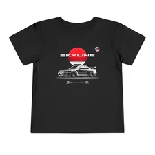 Toddler Skyline R34 GTR Rising Sun T-Shirt, JDM Retro Tee