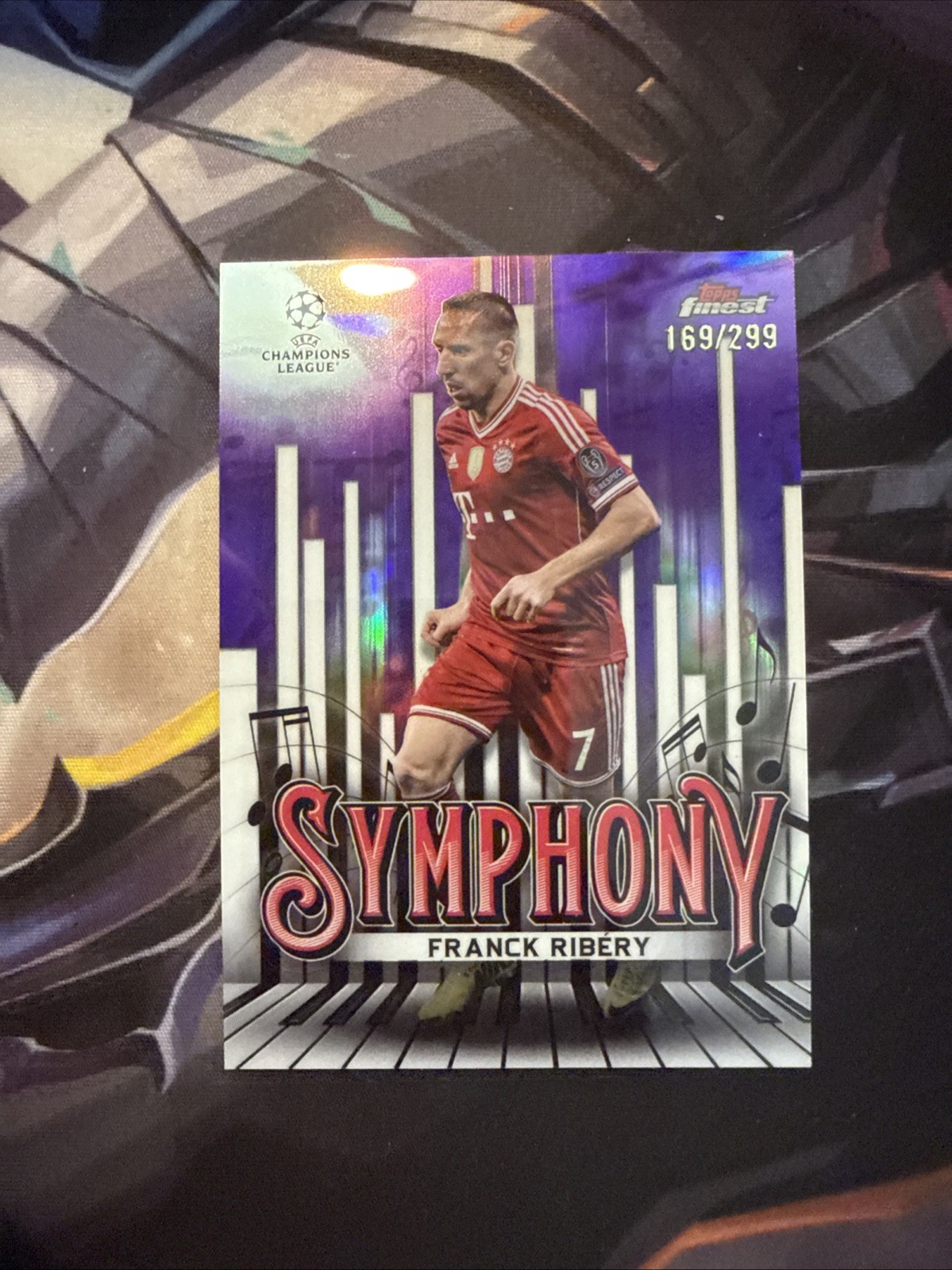 Franck Ribery 2024-25 Topps Finest UEFA Symphony Purple /299 #SY-5